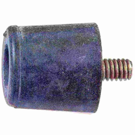 Midwest Fastener #8-32 x 5/8" x 5/8M Rubber Coarse Thread Cylinder Bumper Mount 3PK 930865